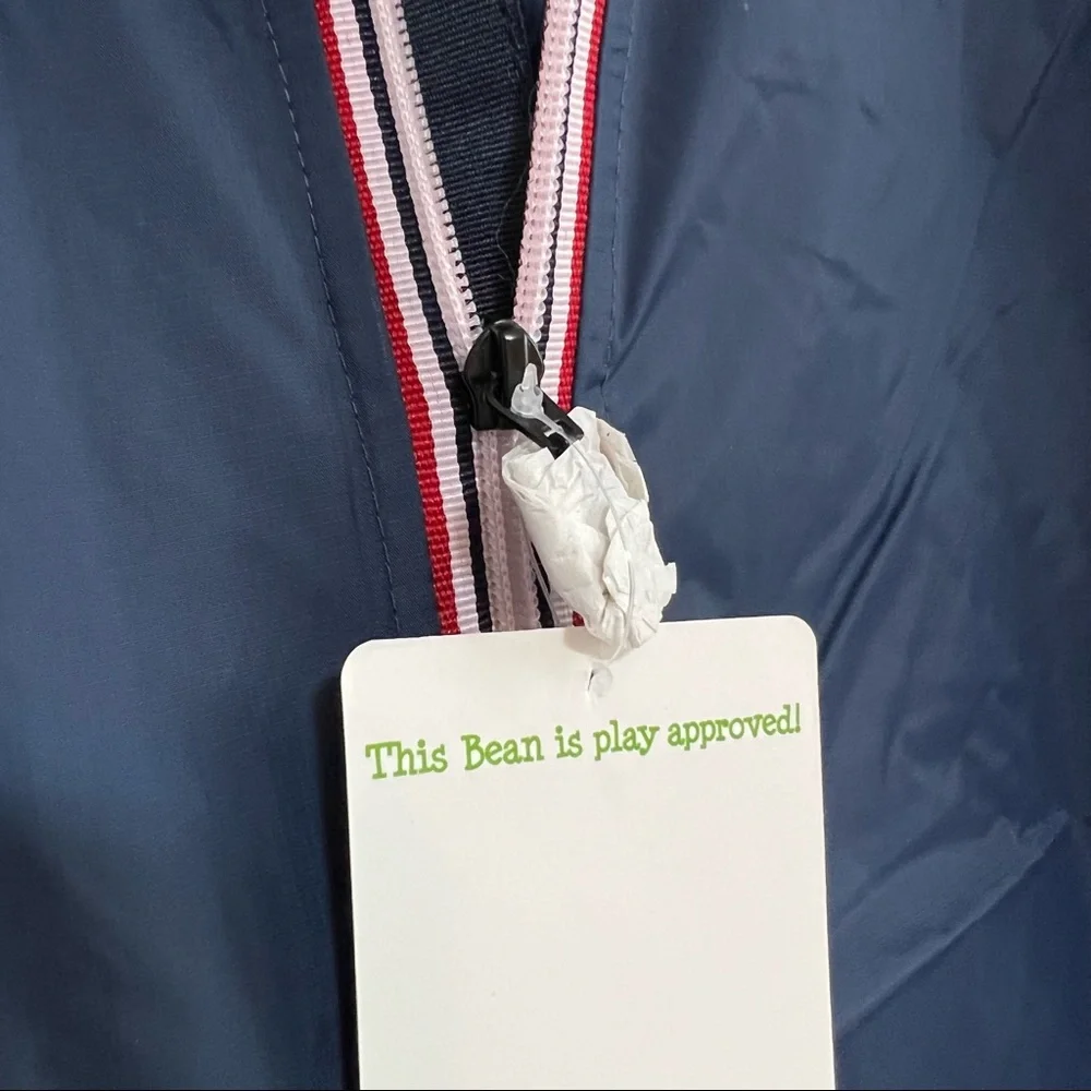 NWT Peekaboo PK Beans Kids Navy Break Free Nylon Packable Windbreaker Jacket